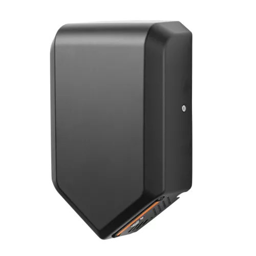 Kézszárító, rozsdamentes acél, fekete, légpengés 1000W