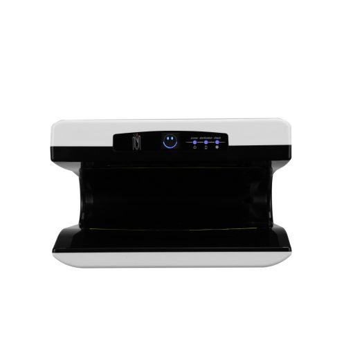 Kézszárító, légpengés, kézbedugós, ABS fehér, fekete belsővel, szénkefe nélküli motorral 1750W