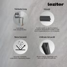 Alor 120x140 cm kádparaván Black