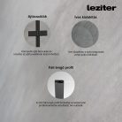 Alor 120x140 cm kádparaván Black