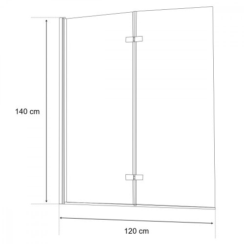 Alor 122x140 cm kádparaván