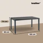 Hellma 6+1 kerti bútor garnitúra szett