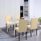 Megan 4+1 étkező garnitúra fehér-bézs