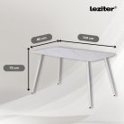 Megan 4+1 étkező garnitúra fehér-fekete