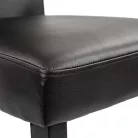 Megan 6+1 étkező garnitúra fehér-fekete