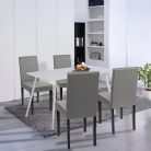 Megan 4+1 étkező garnitúra fehér-szürke