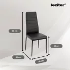 Jenna 6+1 étkező garnitúra fekete