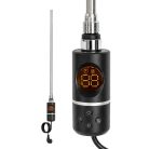 Elektromos fűtőpatron törölközőszárító radiátorhoz digitális hőfokszabályozóval 600W fekete