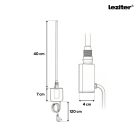 Wifi-s fűtőpatron törölközőszárító radiátorhoz digitális hőfokszabályozóval 400W fekete