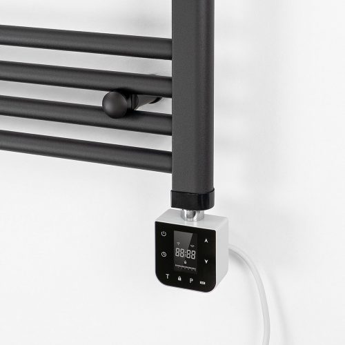 Wifi-s fűtőpatron törölközőszárító radiátorhoz digitális hőfokszabályozóval 600W fehér