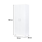 Family ruhásszekrény 74x182 cm fehér