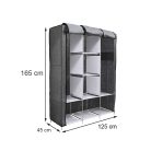 Gardróbszekrény LGSZ-04 szürke