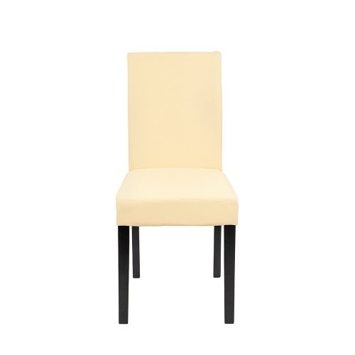 Kelly bőr étkezőszék bézs színben