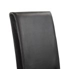 Kelly bőr étkezőszék fekete színben