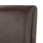 Kelly bőr étkezőszék barna színben