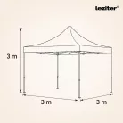 Összecsukható kerti pavilon 3x3 m