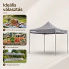 Összecsukható kerti pavilon 3x3 m