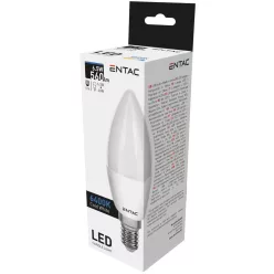 Entac LED Candle E14 6.5W CW 6400K