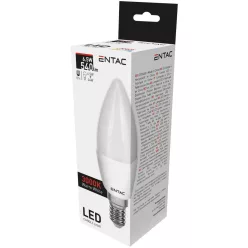 Entac LED Candle E14 6.5W WW 3000K