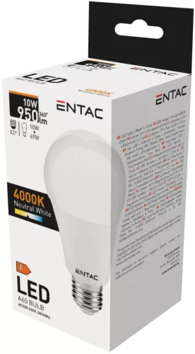 Entac LED Globe E27 10W NW 4000K