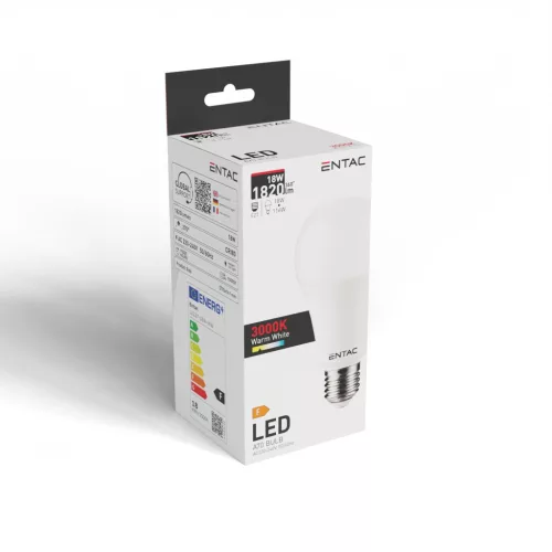Entac LED Globe E27 18W WW 3000K