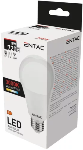 Entac LED Globe E27 15W WW 3000K