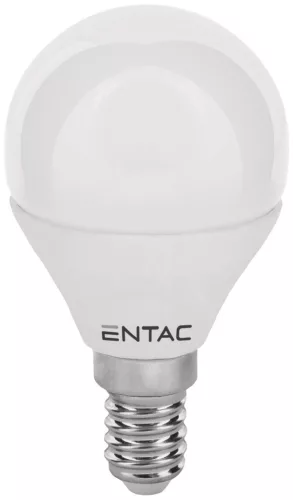 Entac LED Mini Globe E14 6,5W CW 6400K