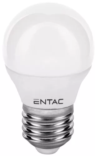 Entac LED Mini Globe E27 6,5W CW 6400K