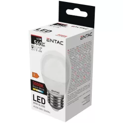 Entac LED Mini Globe E27 6,5W WW 3000K