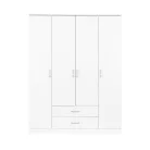 Miami gardróbszekrény 160x205 cm fehér-fehér