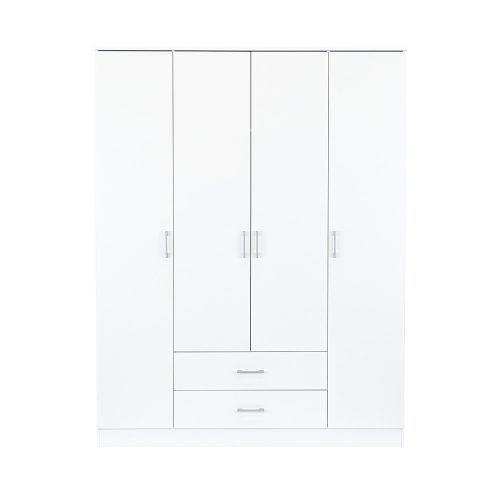 Miami gardróbszekrény 160x205 cm fehér-fehér