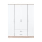 Miami gardróbszekrény 160x205 cm fehér-sonoma tölgy