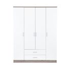 Miami gardróbszekrény 160x205 cm fehér-yorki tölgy