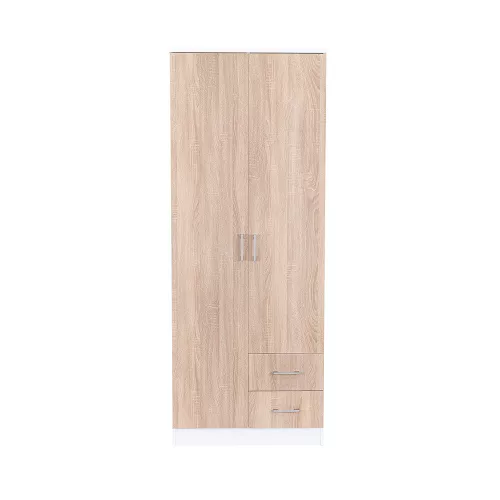 Miami gardróbszekrény 80x205 cm sonoma tölgy-fehér