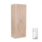Miami gardróbszekrény 80x205 cm sonoma tölgy-sonoma tölgy