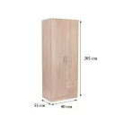Miami gardróbszekrény 80x205 cm sonoma tölgy-sonoma tölgy