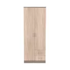 Miami gardróbszekrény 80x205 cm sonoma tölgy-yorki tölgy