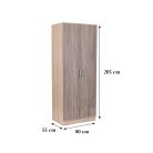 Miami gardróbszekrény 80x205 cm yorki tölgy-sonoma tölgy