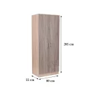 Miami gardróbszekrény 80x205 cm yorki tölgy-sonoma tölgy