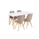 Silla 120 4+1 étkező garnitúra fehér-bézs