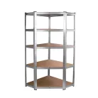 Nagy teherbírású sarokpolc 180x70x40-40 cm 175 kg króm