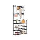 Előszobafal ruhaállvány LRA-02 fekete