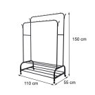 Ruhaállvány LRA-05 fekete