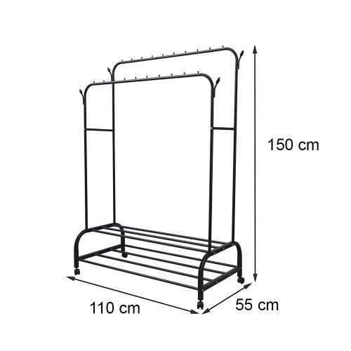 Ruhaállvány LRA-05 fekete