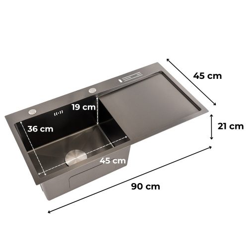 Avena III rozsdamentes mosogató