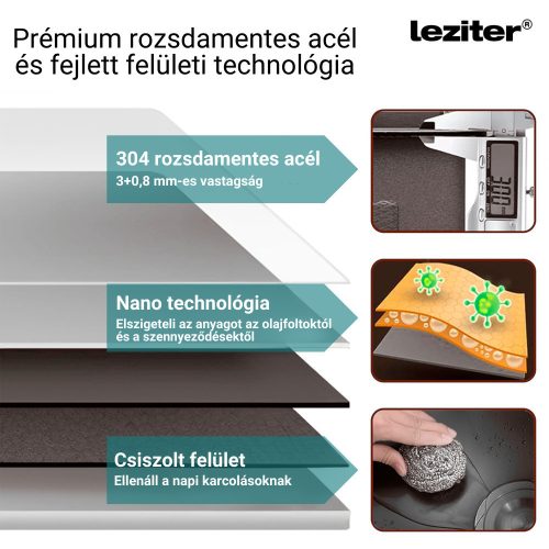 Meria II rozsdamentes mosogató