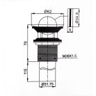 Mosdó leeresztő túlfolyós mosdóhoz