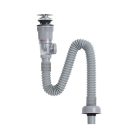 Klikk-Klakk leeresztő normál mosdóhoz bűzzáróval flexibilis csővel