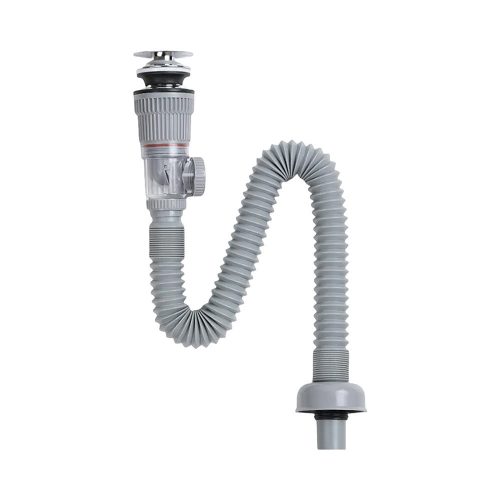 Klikk-Klakk leeresztő normál mosdóhoz bűzzáróval flexibilis csővel