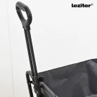 Összecsukható standard kerti strandkocsi asztallal szürke